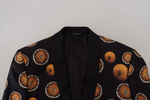 Load image into Gallery viewer, Dolce & Gabbana Elegant Silk-Blend Martini Black Blazer