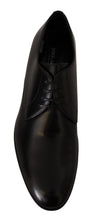 Load image into Gallery viewer, Dolce & Gabbana Elegant Black Leather Derby Shoes