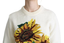 Load image into Gallery viewer, Dolce & Gabbana Elegant Knitted Sunflower Sweater