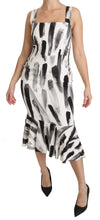 Load image into Gallery viewer, Dolce & Gabbana Chic Monochrome Sheath Midi Dress