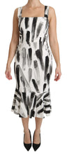 Load image into Gallery viewer, Dolce & Gabbana Chic Monochrome Sheath Midi Dress