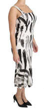 Load image into Gallery viewer, Dolce & Gabbana Chic Monochrome Sheath Midi Dress