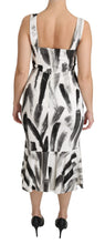 Load image into Gallery viewer, Dolce & Gabbana Chic Monochrome Sheath Midi Dress