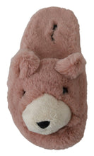 Load image into Gallery viewer, Dolce & Gabbana Chic Pink Bear House Slippers by D&G