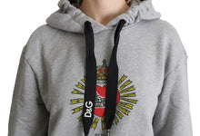 Load image into Gallery viewer, Dolce & Gabbana Exclusive Hooded Gray Cotton Sweater