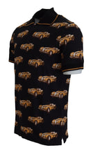 Load image into Gallery viewer, Dolce & Gabbana Elegant Car Print Polo T-Shirt in Black