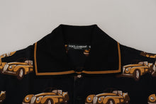 Load image into Gallery viewer, Dolce & Gabbana Elegant Car Print Polo T-Shirt in Black