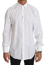 Load image into Gallery viewer, Dolce & Gabbana Elegant White Cotton Gold Fit Shirt