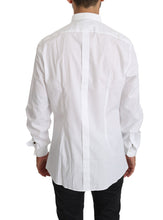Load image into Gallery viewer, Dolce & Gabbana Elegant White Cotton Gold Fit Shirt