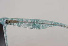 Load image into Gallery viewer, Dolce & Gabbana Elegant Blue Lace Detail Sunglasses