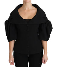 Load image into Gallery viewer, Dolce & Gabbana Elegant Black Virgin Wool Coat