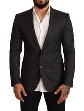 Load image into Gallery viewer, Dolce & Gabbana Elegant Gray Check Martini Blazer