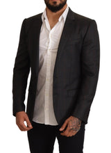 Load image into Gallery viewer, Dolce & Gabbana Elegant Gray Check Martini Blazer