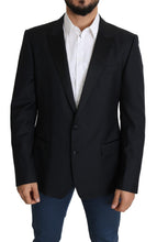 Load image into Gallery viewer, Dolce & Gabbana Elegant Black Virgin Wool Silk Blend Blazer