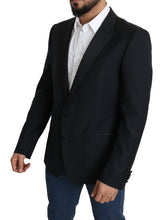 Load image into Gallery viewer, Dolce & Gabbana Elegant Black Virgin Wool Silk Blend Blazer