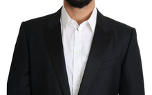 Load image into Gallery viewer, Dolce & Gabbana Elegant Black Virgin Wool Silk Blend Blazer