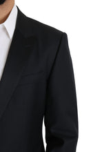 Load image into Gallery viewer, Dolce & Gabbana Elegant Black Virgin Wool Silk Blend Blazer