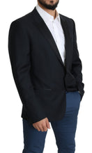 Load image into Gallery viewer, Dolce & Gabbana Elegant Black Virgin Wool Silk Blend Blazer