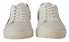 Load image into Gallery viewer, Dolce & Gabbana Chic White Leather Low-Top Sneakers