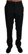 Load image into Gallery viewer, Dolce & Gabbana Elegant Black Formal Wool Blend Trousers