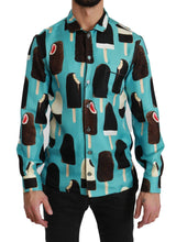 Load image into Gallery viewer, Dolce & Gabbana Exclusive Silk Blend Ice-Cream Print Shirt