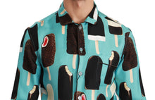 Load image into Gallery viewer, Dolce & Gabbana Exclusive Silk Blend Ice-Cream Print Shirt