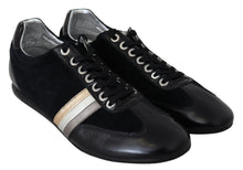 Load image into Gallery viewer, Dolce & Gabbana Elegant Black Leather Sport Sneakers
