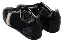 Load image into Gallery viewer, Dolce & Gabbana Elegant Black Leather Sport Sneakers