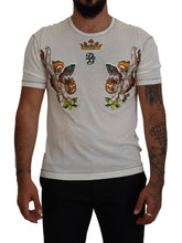 Load image into Gallery viewer, Dolce & Gabbana Elegant White Cotton-Silk Blend Tee