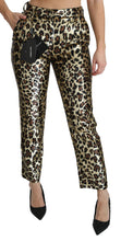 Load image into Gallery viewer, Dolce & Gabbana Chic High Waist Leopard Sequin Pants