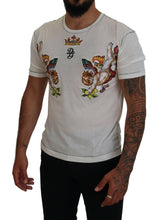 Load image into Gallery viewer, Dolce & Gabbana Elegant White Cotton-Silk Blend Tee