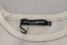 Load image into Gallery viewer, Dolce & Gabbana Elegant White Cotton-Silk Blend Tee