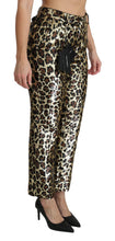 Load image into Gallery viewer, Dolce & Gabbana Chic High Waist Leopard Sequin Pants