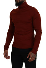 Load image into Gallery viewer, Dolce & Gabbana Elegant Maroon Collar Zip Sweater