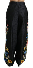 Load image into Gallery viewer, Dolce & Gabbana Elegant High Waist Wide Leg Floral Pants