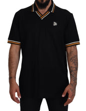 Load image into Gallery viewer, Dolce & Gabbana Elegant Black Silk Polo T-Shirt