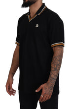 Load image into Gallery viewer, Dolce & Gabbana Elegant Black Silk Polo T-Shirt