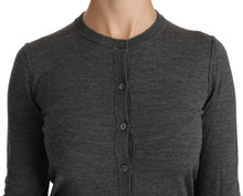 Load image into Gallery viewer, Dolce & Gabbana Elegant Virgin Wool Crew Neck Cardigan