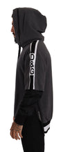 Load image into Gallery viewer, Dolce & Gabbana Elegant Hooded Black & Gray Pullover Sweatshirt