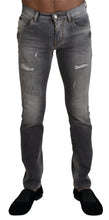 Load image into Gallery viewer, Dolce & Gabbana Elegant Gray Washed Cotton Stretch Jeans