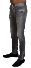 Load image into Gallery viewer, Dolce & Gabbana Elegant Gray Washed Cotton Stretch Jeans