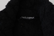 Load image into Gallery viewer, Dolce & Gabbana Elegant Black Wool-Cashmere Blend Cardigan