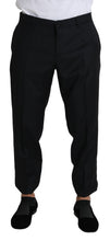 Load image into Gallery viewer, Dolce & Gabbana Elegant Black Virgin Wool Cropped Pants