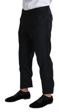 Load image into Gallery viewer, Dolce & Gabbana Elegant Black Virgin Wool Cropped Pants