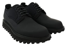 Load image into Gallery viewer, Dolce & Gabbana Elegant Black Calfskin Derby Shoes