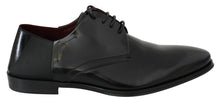 Load image into Gallery viewer, Dolce & Gabbana Elegant Black Leather Derby Shoes