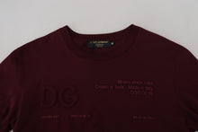 Load image into Gallery viewer, Dolce & Gabbana Elegant Maroon Crew Neck Casual Tee