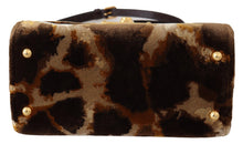 Load image into Gallery viewer, Dolce & Gabbana Elegant Giraffe Pattern Welcome Bag with Gold Accents