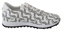 Load image into Gallery viewer, Jimmy Choo Elegant Monochrome Leather Sneakers