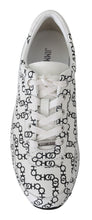 Load image into Gallery viewer, Jimmy Choo Elegant Monochrome Leather Sneakers